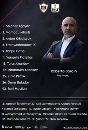 “Qarabağ” və “Neftçi” komandalarının start heyətləri açıqlanıb