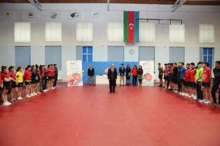 Stolüstü tennis üzrə Azərbaycan çempionatının açılış mərasimi olub