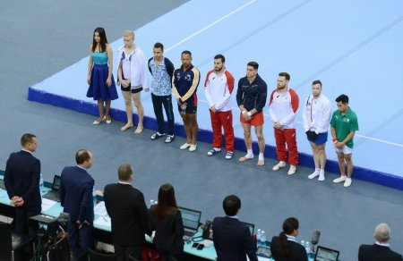 Bakıda idman gimnastikası üzrə dünya kuboku yarışlarının ilk qalibi müəyyənləşib