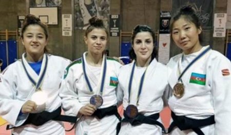 Qadın cüdoçularımız Rumıniyada Avropa açıq kubokunda 4 medal qazanıblar