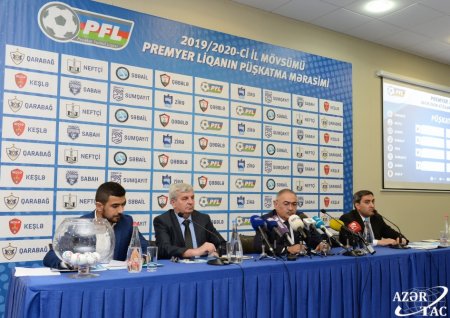 Futbol üzrə Azərbaycan Premyer Liqasının 2019-2020-ci il mövsümünün püşkü atılıb
