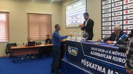 Futbol üzrə Azərbaycan kuboku turnirinin 2019-2020-ci illər mövsümünün püşkü atılıb