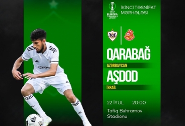 UEFA: “Qarabağ” Tofiq Bəhramov adına Respublika Stadionunda İsrailin “Aşdod” klubunu qəbul edəcək