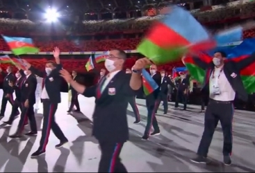 Olimpiya Oyunlarının təntənəli açılış mərasimində Azərbaycan milli komandasının keçidi olub
