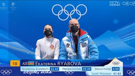 Azərbaycan təmsilçisi Yekaterina Ryabova “Pekin-2022”də mübarizəyə başlayıb