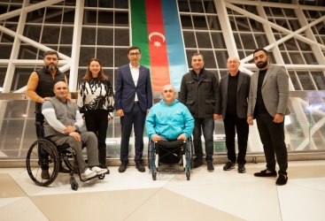 "Pekin-2022" XIII Qış Paralimpiya Oyunlarında iştirak edəcək idmançımız Mehman Ramazanzadə Çinə yola düşüb