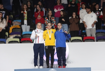 Batutçumuz Selcan Mahsudova Bakıda keçirilən dünya kuboku yarışlarında bürünc medal qazanıb