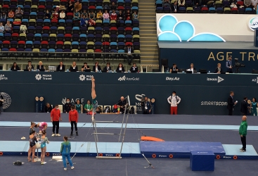 Gimnastımız Nazənin Teymurova dünya kuboku yarışlarında çıxışını təqdim edib