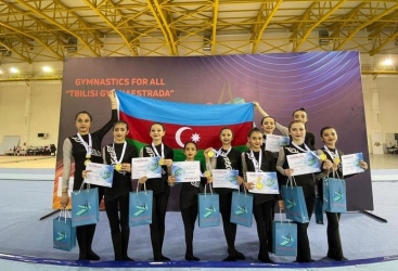 Gimnastlarımız Tbilisi Gimnastradasında uğurla çıxış ediblər