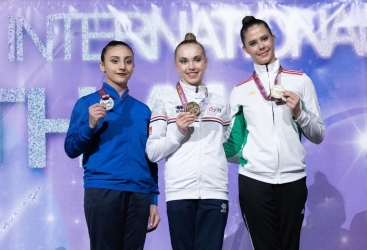 Gimnastımız Zöhrə Ağamirova Fransada ikinci olub