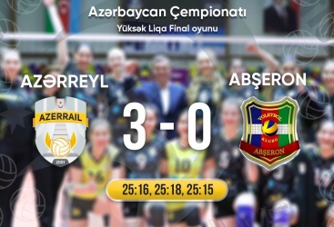 “Azərreyl” voleybol klubu Azərbaycan çempionu olub