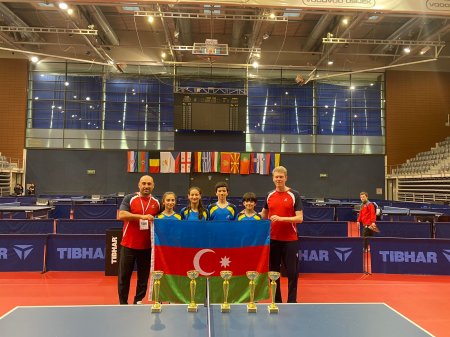 Stolüstü tennisçilərimiz Xorvatiyada 4 medal qazanıblar