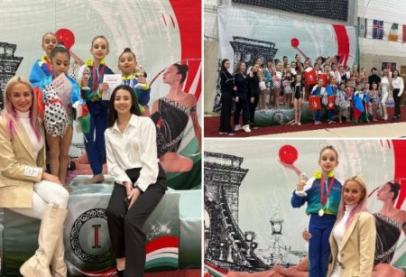 Azərbaycanın bədii gimnastı beynəlxalq turnirdə birinci yeri tutub
