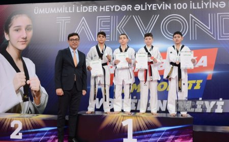 Taekvondo üzrə Azərbaycan birincilikləri və çempionatında mükafatlandırma mərasimi keçirilib