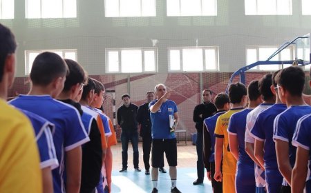 Azərbaycan voleybol millisinin baş məşqçisi Tovuzda seçimlər aparıb