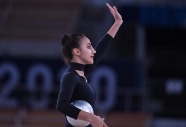 Gimnastımız Zöhrə Ağamirova Tokio Olimpiadasının fərdi proqramında çıxışını başa vurub