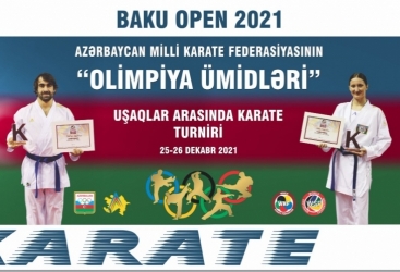 Uşaqlar arasında “Olimpiya ümidləri” adlı açıq karate birinciliyi start götürüb