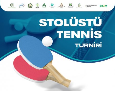 Kənd Təsərrüfatı Nazirliyinin əməkdaşları arasında stolüstü tennis turniri keçirilir