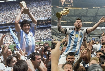 Lionel Messi cərimə zərbəsindən vurduğu qolların sayında Dieqo Maradonaya çatıb