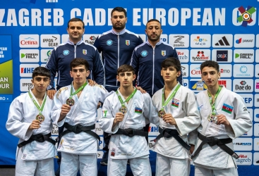 Azərbaycan cüdoçuları Avropa Kuboku turnirinin ilk günündə 5 medal əldə edib