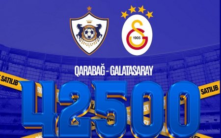 Qarabağ - Qalatasaray: İlk gündə satılan biletlərin sayı açıqlanıb