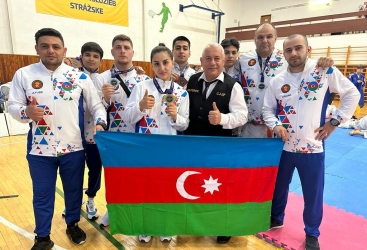 Azərbaycan idmançıları kombat ciu-citsu üzrə açıq Avropa çempionatında 12 medal qazanıblar