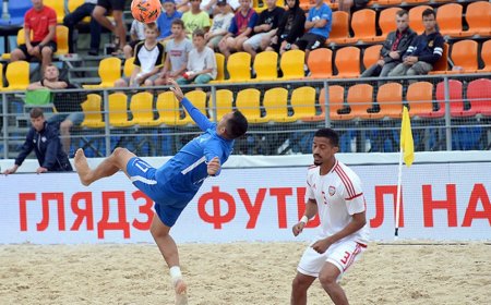 MDB Oyunları: Azərbaycanın çimərlik futbolu yığması qələbə qazanıb