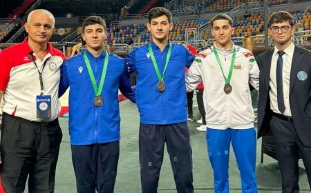 Azərbaycanın üç idman gimnastı beynəlxalq turnirdə medal qazanıb