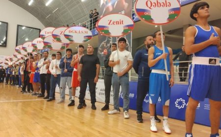 Gənc boksçular arasında Azərbaycan birinciliyinin açılış mərasimi keçirilib