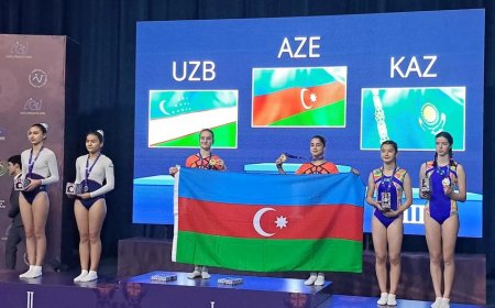 Azərbaycan gimnastları Özbəkistandakı turnirdə çempion olublar