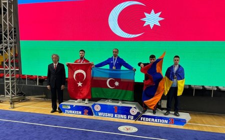 Uşu kunq-fu üzrə Azərbaycan millisi Avropa çempionatında 9 medal qazanıb