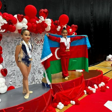 Azərbaycanın bədii gimnastları beynəlxalq turnirdə 10 medal qazanıblar