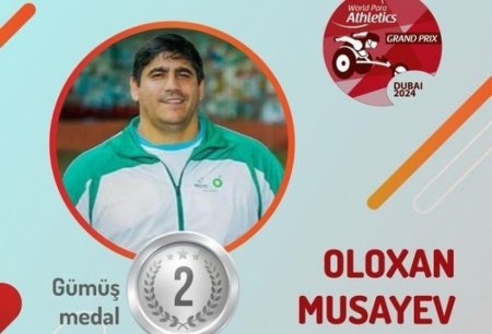 Azərbaycan para-atleti beynəlxalq turnirdə gümüş medal qazanıb