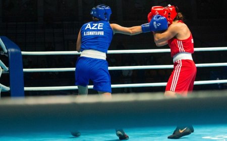 Avropa çempionatı: Azərbaycan boksçusu Ermənistandan olan rəqibini məğlub edib