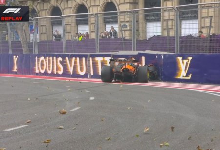 Formula 1 Azərbaycan Qran-Prisinin əsas yarışında qəza baş verib Formula 1 Azərbaycan Qran-Prisinin əsas yarışında qəza baş verib